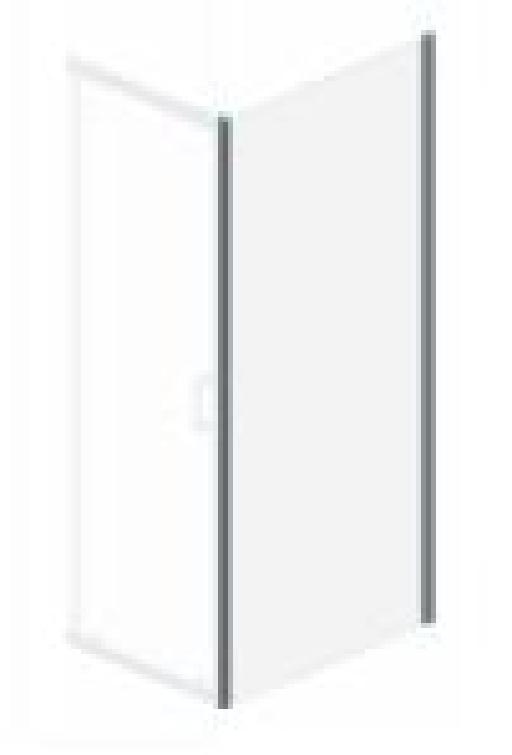 NEO Paroi laterale 90cm H1900 transparent 6mm cadre chrome NE12.90 - Waterfront